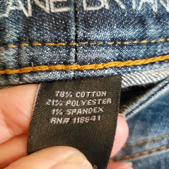 Lane Bryant Distressed Medium Wash Straight Leg Blue Jeans Size 1… - Picture 5 of 9